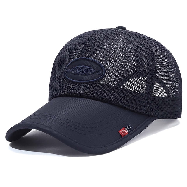 Men Ladies Embroidered Letters Baseball Cap Mesh Breathable Cap Sunscreen Sunshade Mesh Hat