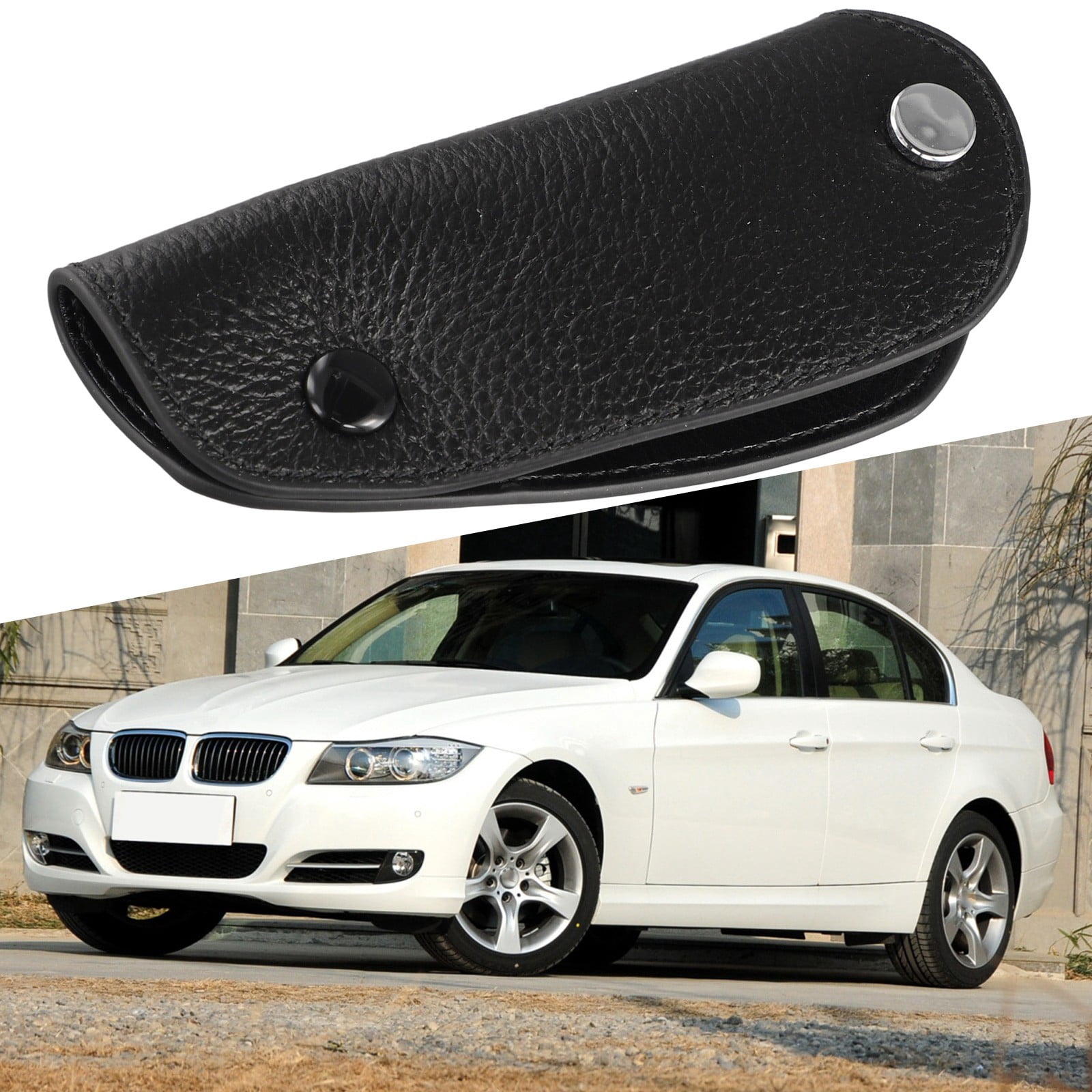 Étui Cuir Pour Clé BMW – Modèles E83 E85 E36 E46 E34 E39 E53 – Protection élégante Noir - 8