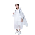 thumbnail image 2 of Yesbay Rain Poncho Waterproof Non-Disposable Travel Rain Gear Coat for Kids,White, 2 of 7