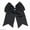 Black, variant on Chixx Solid Plain Basic Cheer Dance Softball Bows - Hunter Green