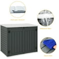 thumbnail image 4 of Uforic Outdoor Horizontal Storage Sheds, Weather Resistant Resin Tool Shed, Multi-Opening Door for Easy Storage of Bike, Trash Cans, Garden Tools, Lawn Mowers, 35 Cu ft, 4 of 8