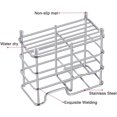 thumbnail image 1 of Soporte para cepillo de dientes para baño, soporte pequeño para pasta de dientes de acero inoxidable, organizador de accesorios de baño Vhermosa ZJWJ458-2, 1 of 3