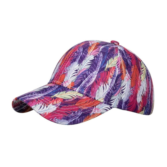 Fashion Women Men Sport Gradient Prints Breathable Beach Baseball Cap Hop Hat Sun Hat Relaxed Fit Hat