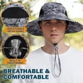thumbnail image 5 of EINSKEY Sombrero de ala ancha para el sol, protección UV UPF 50+, impermeable, plegable, para hombres y mujeres, pesca, senderismo, playa, jardín, 5 of 5