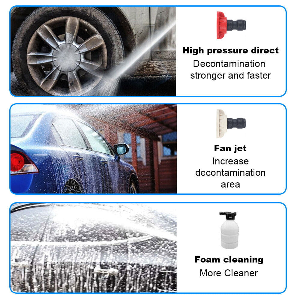 CQLXZ 24V Cordless Electric Small Pressure Washer with Accessories Portable  Electric Cordless Pressure Washer for Cars Gardens Terraces Windows