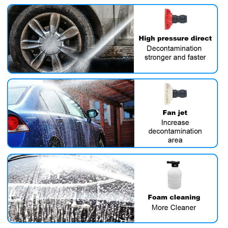 Cordless High Pressure Car Wash Water Gun Lithium Battery Portable Spray  foam US
