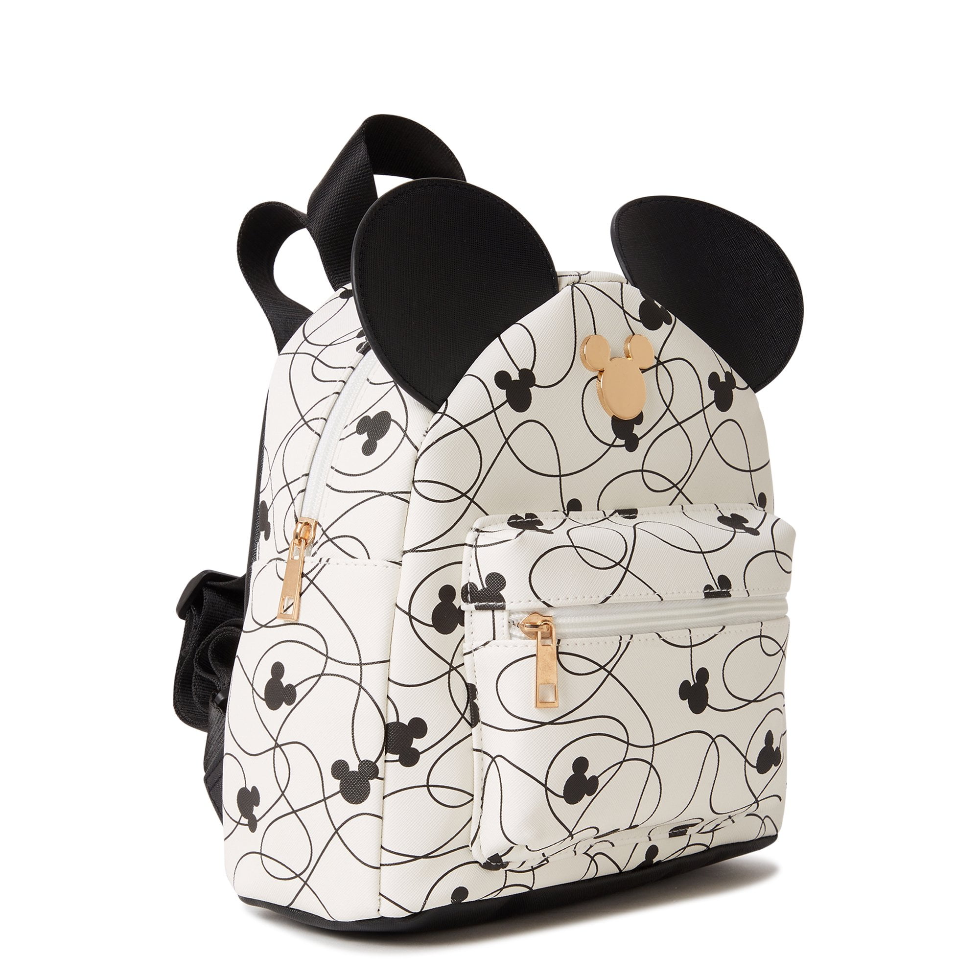 Disney Mickey Mouse Makeup Bag, 3D Ears Zipped Cosmetic Bag