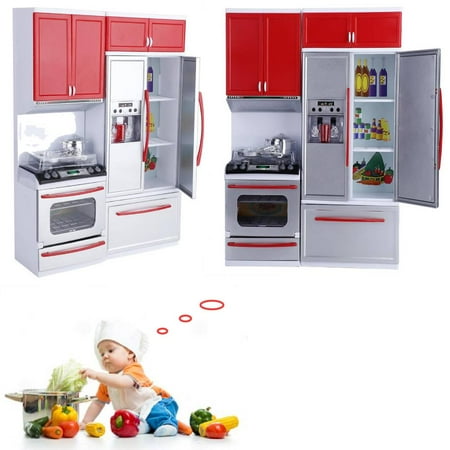Lhcer Kids Pretend Role Play Toy Mini Kitchen Cooking Girls