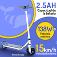 thumbnail image 2 of Scooter eléctrico infantil Honey Whale E2 Azul, 2 of 8