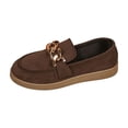 thumbnail image 2 of Miluxas Women's Loafers Comfort Slip-Ons Flat Work Shoes Casual Moccasins Penny Loafers Lady Dress Shoes Brown 9(42), 2 of 9