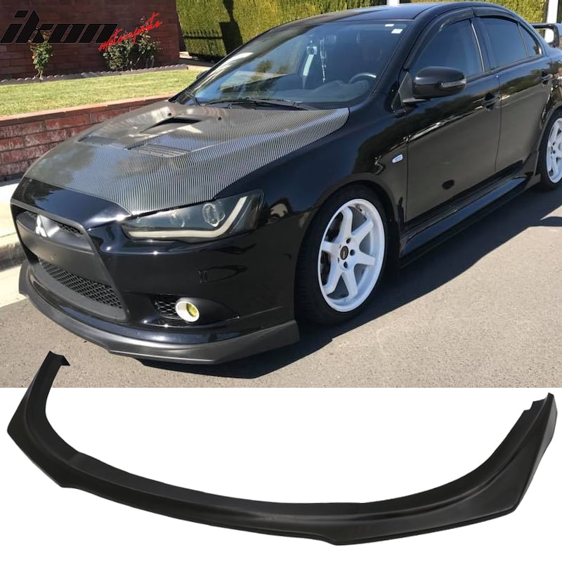 Compatible with 09-15 Mitsubishi Lancer RA Style Front Bumper Lip