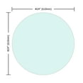 thumbnail image 5 of 24" Round Table Top,Tempered Glass Table Top Clear Glass 1/4" Inch Thick Flat Polished Edge for Indoor/Outdoor, 5 of 7