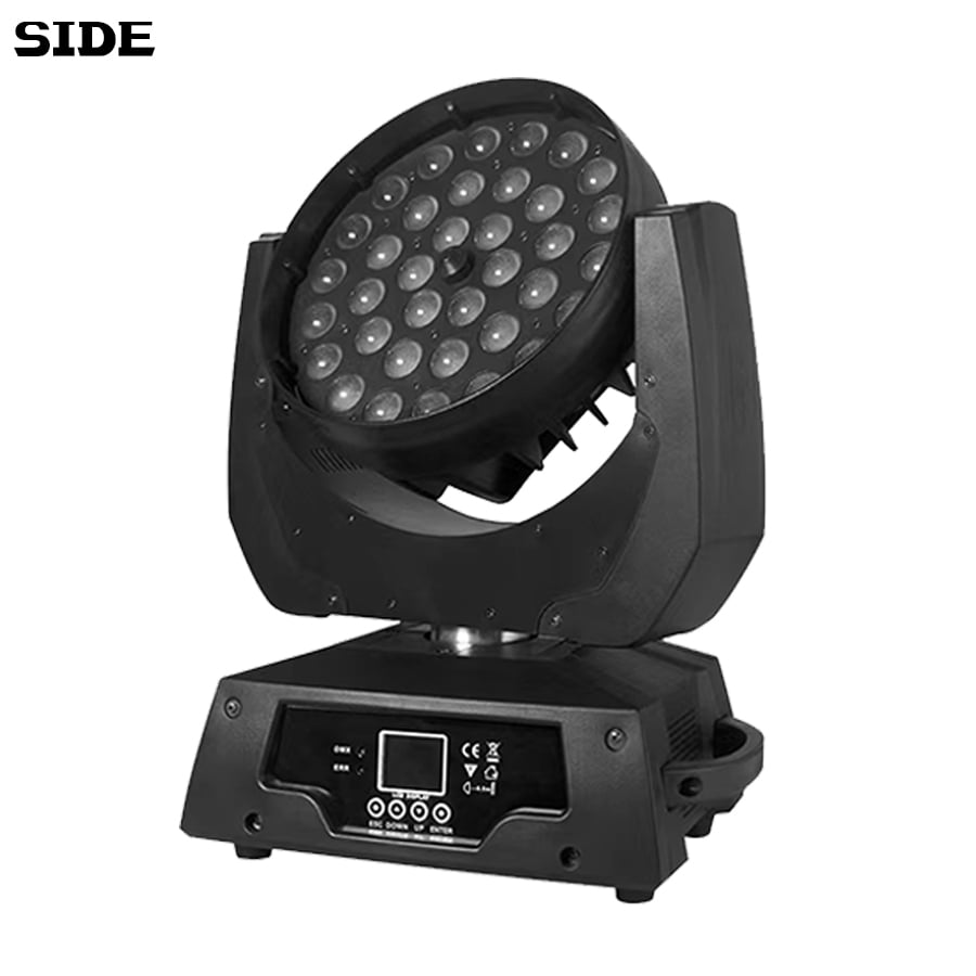 2Pcs 36x18W RGBW 6in1 LED Zoom Wash Moving Head Light DMX Control Stage Lighting  DJ Disco Party Lights