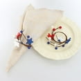 thumbnail image 4 of Clearance! under $5 "Independence Day Napkin Rings Festive Red White & Blue Decorated with Ideal for 4th of July Table Settings" for Home & Kitchen Blue, 4 of 5