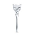 thumbnail image 3 of Rosec Jewels Moissanite Asscher Cut Engagement Ring 3 Carat - Celtic Knot Ring - 8 mm - D-VS1 Grade Certified - with Jewelry Box, 14K White Gold, US 5.00, 3 of 8