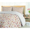 thumbnail image 5 of Ambesonne Vintage Duvet Cover Set, Antique Retro Tea Cups, 2-Calking, Dark Coral Pale Pink, 5 of 7
