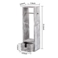 thumbnail image 5 of NEX Toilet Paper Holder, Real Wood Bathroom Toilet Tissue Paper Roll Holder Stand and Dispenser with Storage and Drawer Rustic White (NX-HK123-39), 5 of 7