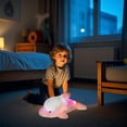 thumbnail image 6 of Glow-in-the-Dark Dolphin Plush Toy, 45CM Luminous Stuffed Animal, Soft Cuddly Night Light Companion, Color-Changing LED, Ocean Themed Gift for Kids, 6 of 6