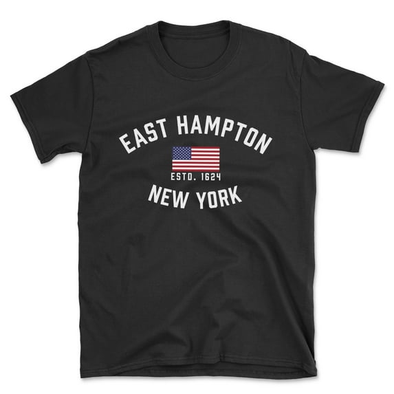 East Hampton New York Patriot Men's Cotton T-Shirt