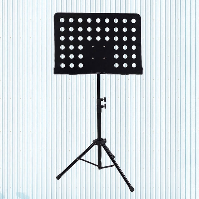 CTIRCHIU Heightened Sheet Music Stand Tripod Stand Black Spring Loaded for Practice 1Pcs