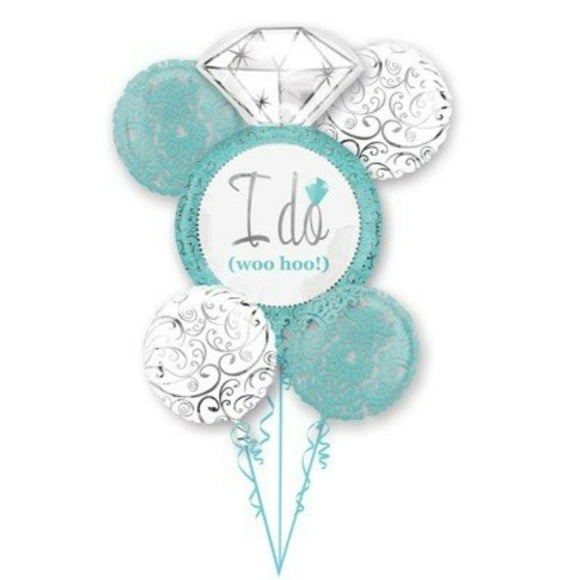 Robins Egg Blue Wedding Bouquet Of Balloons