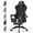 Black&White, variant on Luxvie Velvet Fabric Gaming Chair With Footrest, Ergonomic Comfortable Video Gamer Chair For Adult, Reclining Office Computer Desk Game Chairs With Massage Lumbar Cushion and Headrest, Gray&Black