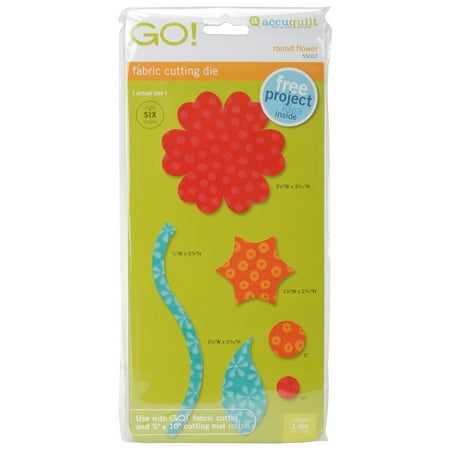 AccuQuilt Go! Round Flower Cutting Die (Accuquilt Dies Best Price)