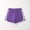 F-447Purple, variant on ZHOGXU Children Summer Boys Girls Shorts Elastic Waist Color Block Breathable Comfortable Soft Shorts For Casual Daily Wear,Black,6-7 Years