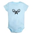 thumbnail image 5 of iDzn Pack of 2, Angel A & Angel B Funny Rompers For Babies, Newborn Baby Unisex Bodysuits, Infant Jumpsuits, Toddler 0-24 Months Kids One-Piece Oufits, 5 of 5