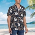 thumbnail image 4 of Men's Hawaiian Shirt Casual Short Sleeve Button Down Shirt Tropical Beach Shirt, 4 of 8