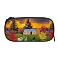 thumbnail image 5 of Uemuo Fall Village Scenery Printed Pencil Pen Case, Portable Pencil Pouch with Zipper, Compact Stationery Bag Makeup Bag, Pencil Bag for Home Office, 5 of 9