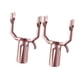 thumbnail image 4 of 2 piezas de horquillas de conexión para barra de ropa, cabezales de poste de secado, horquillas de repuesto de aleación de aluminio para colgar, Oro rosa, 4 of 8