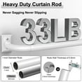 thumbnail image 3 of OLV Curtain Rods Wrap Around 28-48" Adjustable French Metal Large End Rods,White, 3 of 9