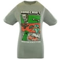 thumbnail image 4 of Minecraft Boys Creeper & Characters 3 Colors Short Sleeve T-Shirt Set, 3 Pack (Sizes 4-16), 4 of 4