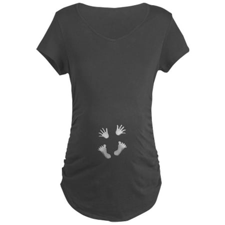 

CafePress - Handsandfeetmaternity Maternity T Shirt - Maternity Dark T-Shirt