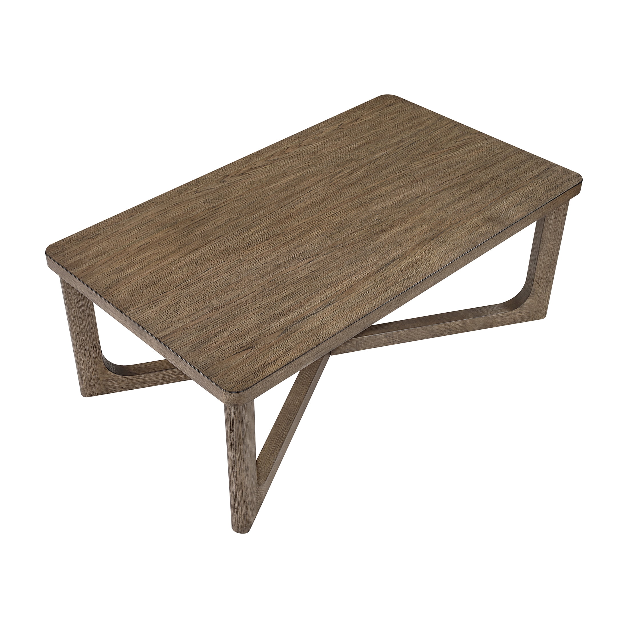 OakvillePark Elion Rectangle Wood Coffee Table, Light Brown