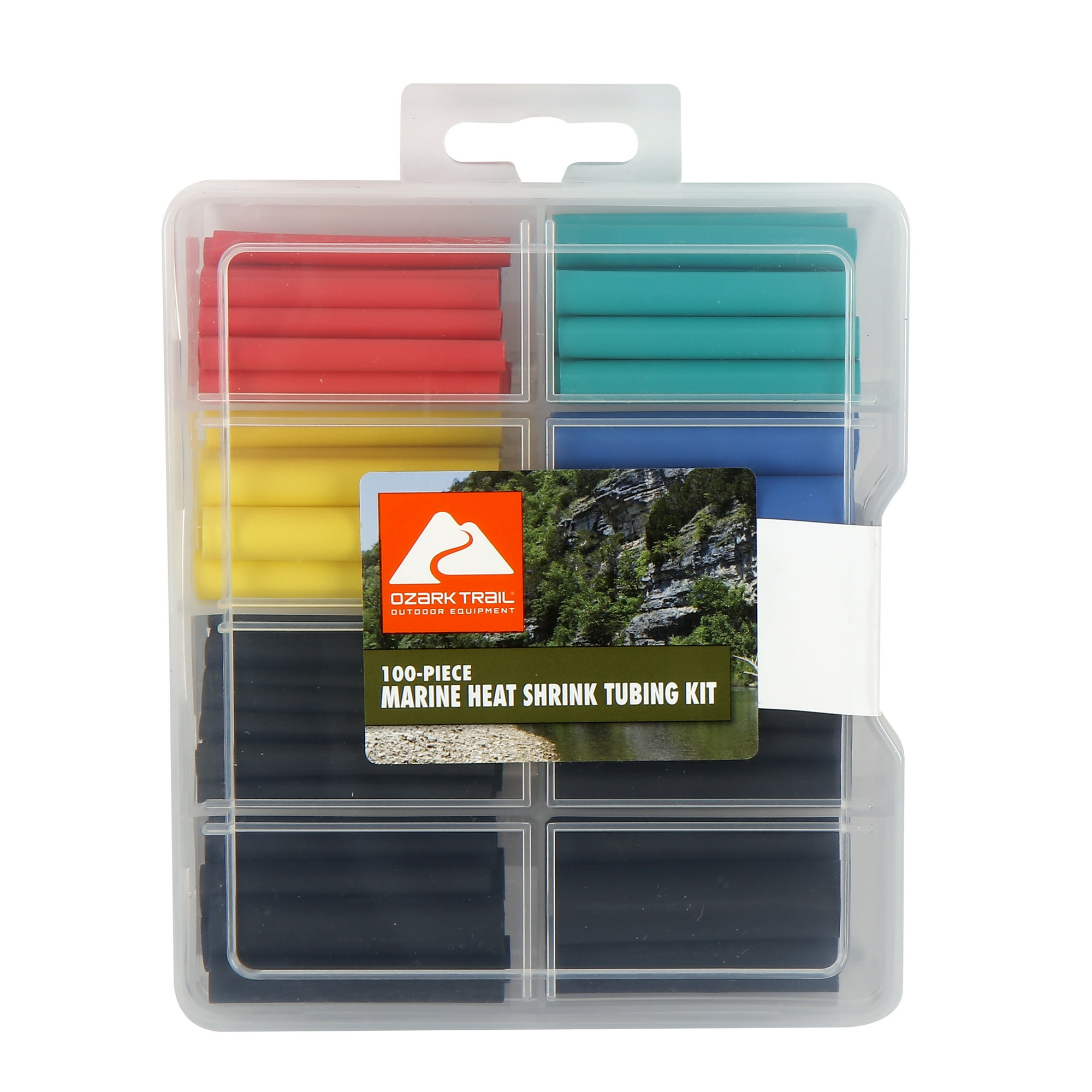 Ozark Trail 100-Piece Marine Heat Shrink Tubing Kit, 3:1 Adhesive-Lined Dual-Wall