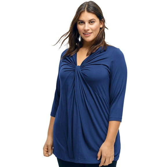Ellos Women's Twisted Knot-Front Tunic Tunic