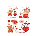 thumbnail image 2 of Kezqiaxn Valentine's Day Suncatcher Sticker Clearance, Valentines Windows Clings for Glass Windows, Heart Window Clings, Valentines Stickers Winter Christmas Valentines Day Decals for DecorationRed, 2 of 6
