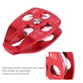 thumbnail image 4 of Side Plate Climbing Pulley, Climbing Pulley, Aviation Aluminum Side Plate Rescue Mountaineering For High Altitude Breakdown Climbing Red, 4 of 8