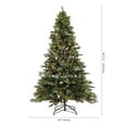 thumbnail image 4 of SAFAVIEH 7.5 F Pre-Lit Fully Decorated Artificial Christmas Tree With Pine Cones, Green, 4 of 12