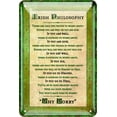 thumbnail image 2 of Irish Metal Sign - The Irish Philosophy Saying with Celtic Design 8x12 Inch, 2 of 4