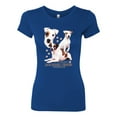 thumbnail image 2 of If It's Not a Jack Russell Terrier It's Just a Dog | Womens Dog Lover Slim Fit Junior Tee, Royal, Small, 2 of 3