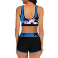 thumbnail image 3 of Gibobby Trajes de Baño Mujer Traje de baño estampado para mujer, traje de baño Digital, conjunto de ropa de playa, Bikini de cintura alta, traje de baño (Amarillo,CH), 3 of 5