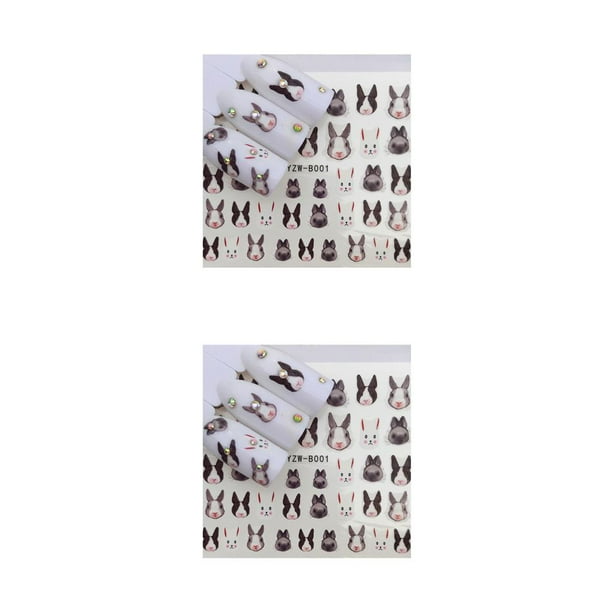 Soidarity Multi patrón de dibujos animados Animal Nails Art Sticker 3D Nail Wrap Sticker Tips DIY Manicura Stickers Tool Type4 NO4 Soidarity CBP054214