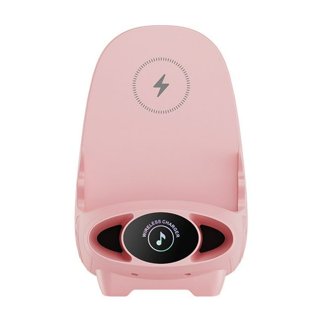 1 Set Wireless Charging Station 2-in-1 Physical Amplification Sensitive Intelligent Temperature Control Horizontal And Vertical Charging Chair Wireless Phone Charger for Home