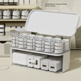 thumbnail image 3 of Caja Organizadora De Cables, Organizador De Almacenamiento ABS De Múltiples Compartimentos Para Cables Y Cargadores Con Tapa A Prueba De Polvo, Para Viajes En Cajones De, 3 of 7