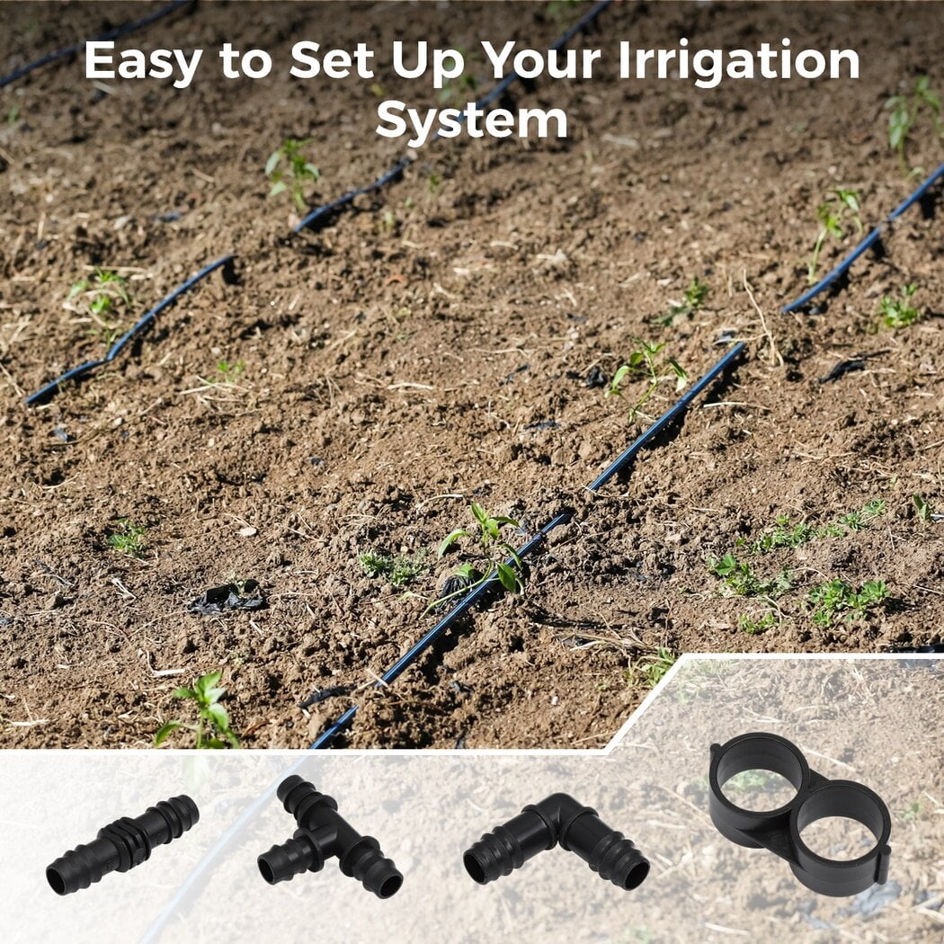 1/2" Poly PEX Fittings, 40PCS 2/1" Expansion PEX Fittings, Includes Poly PEX Elbows, Tees, Couplers, & Tube Bending Rings, 2/1" Poly PEX Connectors for PEX Plumbings