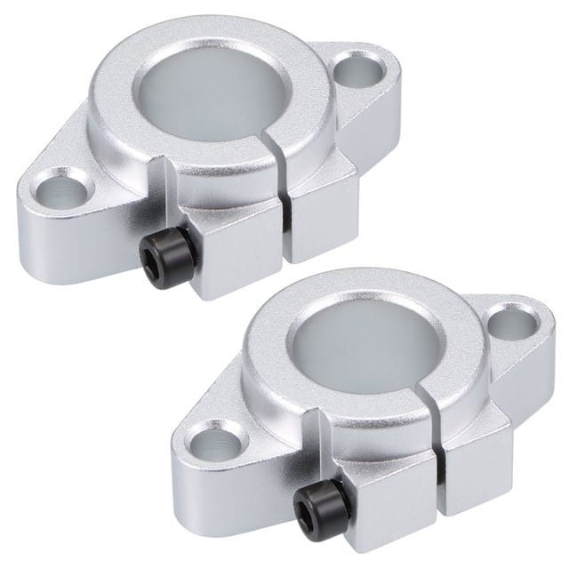 Bloques de guía de riel de deslizamiento lineal de montaje en brida de soporte de eje de 20 mm SHF20 para impresora 3D CNC 2Pcs