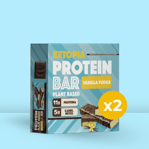 12 Pack Barra de Proteína Vanilla Fudge